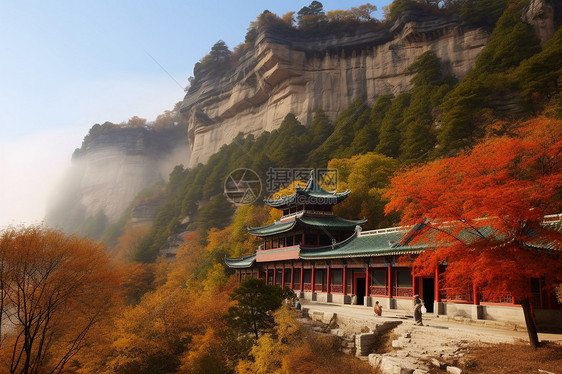秋季仙塘山的自然景观图片