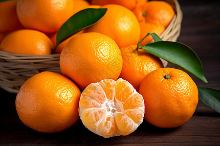营养健康的橘子图片