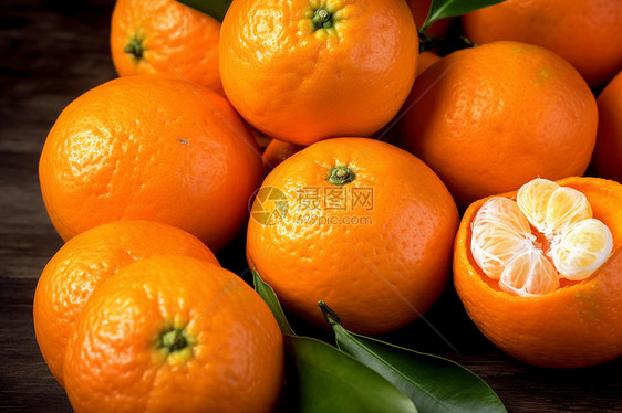 新鲜的橘子图片