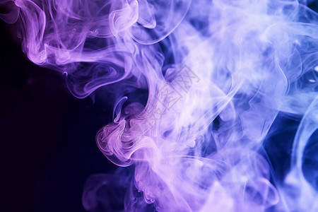 紫色的烟雾图片