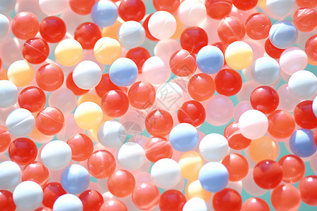 彩色小球装饰设计背景图片