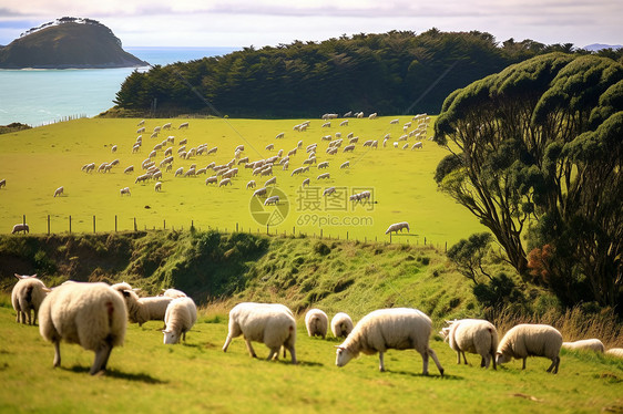 新西兰户外草地图片