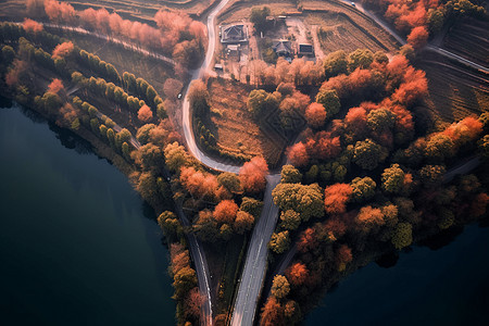 秋天的自然景观图片