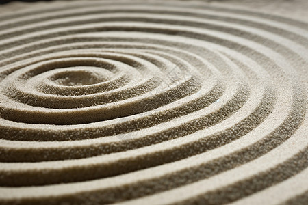 日本花园细沙纹路设计图片