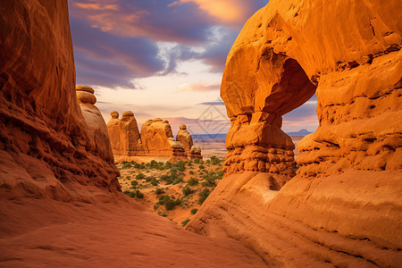 犹他州橙色沙漠图片
