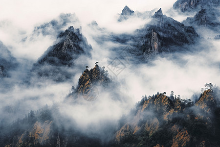 山间自然风景图片