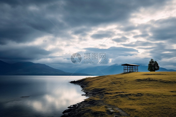 旅游胜地山川湖泊图片