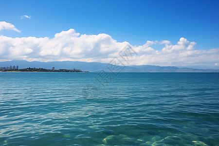 一望无际的海水图片