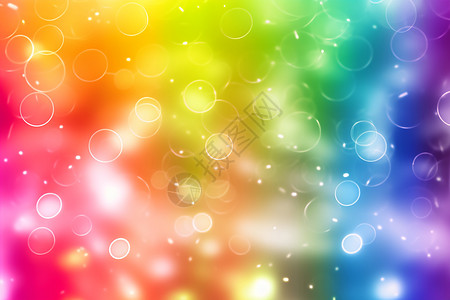 彩虹泡泡背景图片