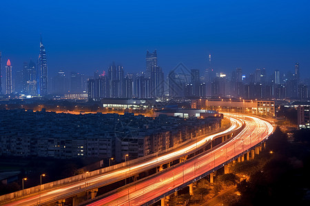 城市立交桥夜景图片