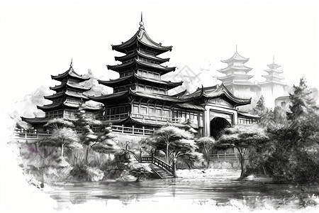 传统古典中式建筑图片