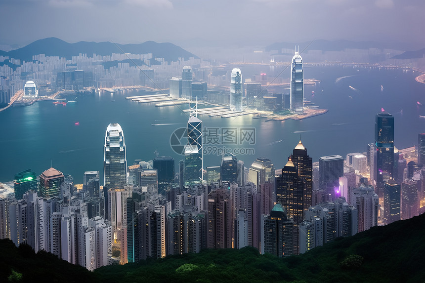 香港维多利亚港高清图片下载-正版图片600226900-摄图网