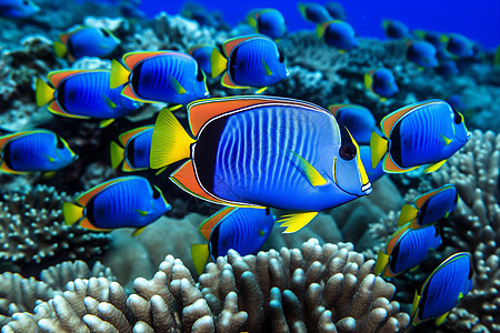 海底的热带鱼图片