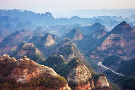 美丽的自然山脉背景图片