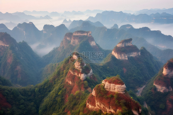 地质公园的山脉图片