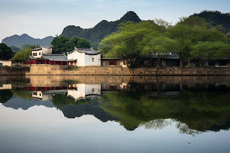 古典建筑风景背景图片