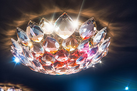 明亮的水晶灯背景背景图片