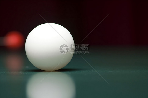 乒乓球的特写镜头图片