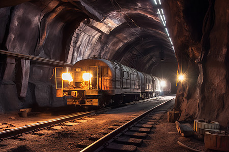 隧道中的铁矿石图片