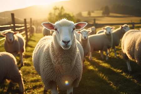 羊场的羊图片