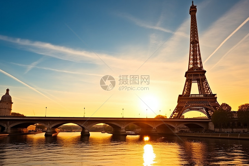 巴黎铁塔建筑图片