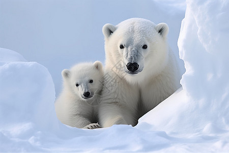 准备捕猎的北极熊图片