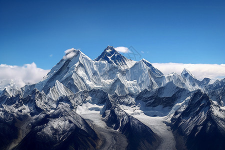 雪山峰最高的山背景