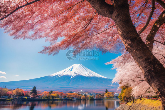 高高的富士山图片