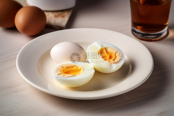 煮鸡蛋特写镜头图片