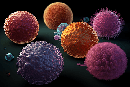 不同类型的癌细胞图片