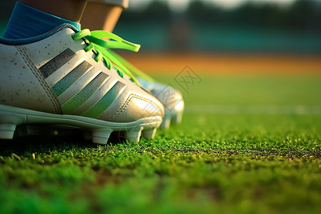 一个学生的足球鞋图片