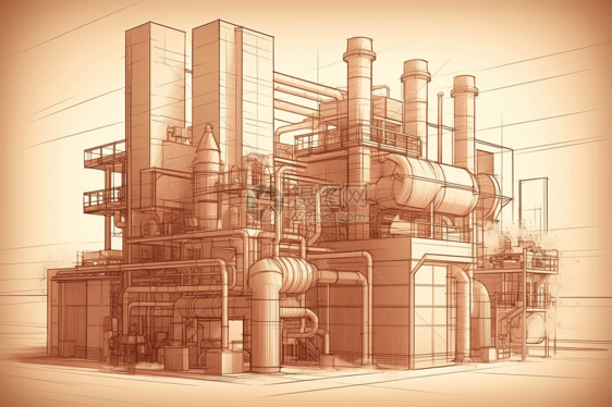 一个生物质热电联产工厂图片