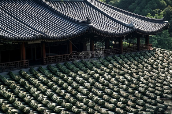 中式传统建筑风景图片