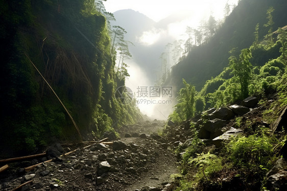 荒芜的山区风景图片