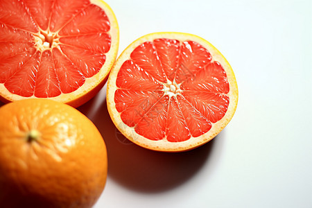 成熟的多汁柑橘图片