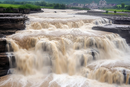 江河的洪流图片