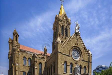 天主教堂背景图片