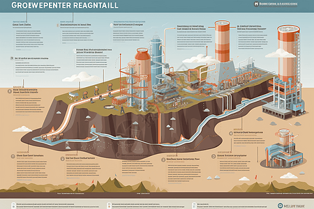 地热发电过程背景图片