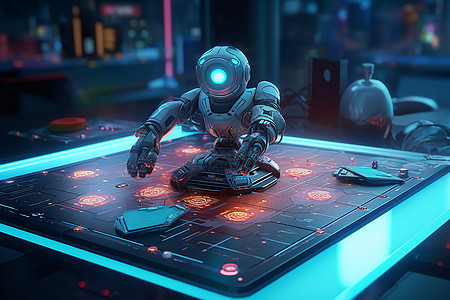 游戏领域的科技机器人图片