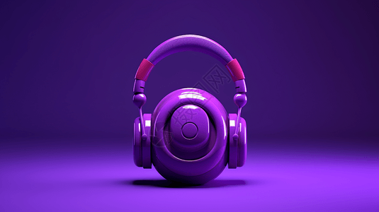 深紫色扬声器图片