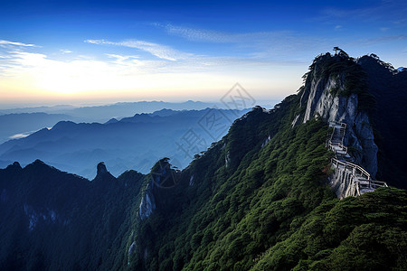 挺拔的山峰图片