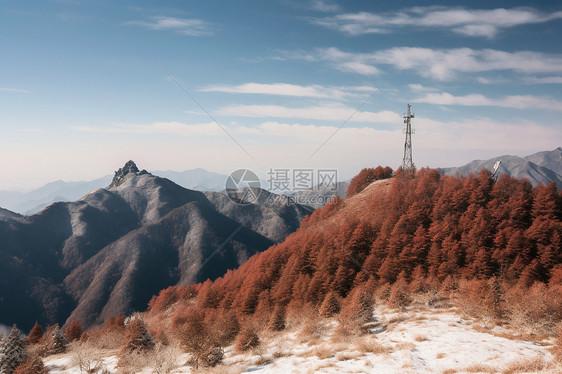 无人区的山峰图片