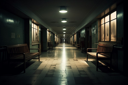 公园走廊空荡荡的医院走廊设计图片