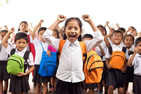 穿制服的小学生图片