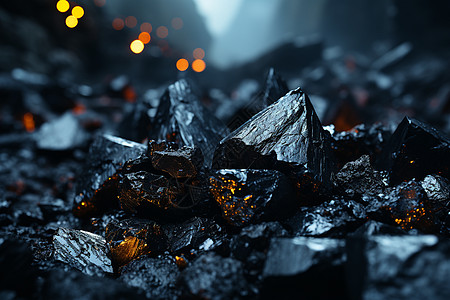 煤炭发电工业煤炭的特写镜头设计图片