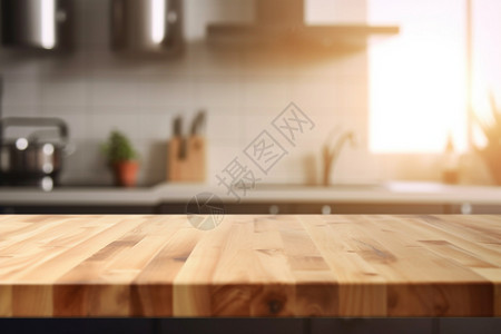 厨房用的木桌图片