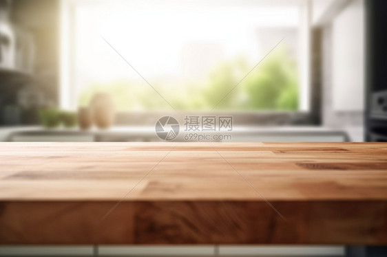 木头制作的桌子图片