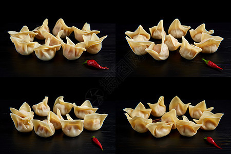 手工馄饨饺子图片