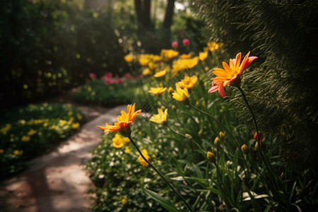 植物园里的雏菊图片