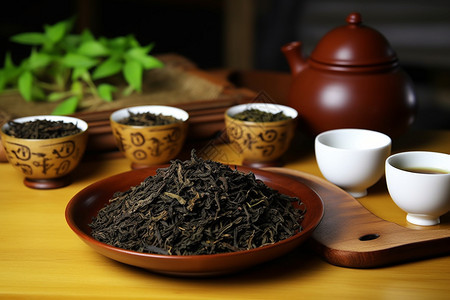 中式茶文化背景图片